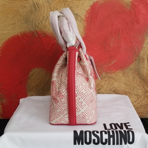 ❤LOVE MOSCHINO LOGO SATCHEL - Picture 3 of 8